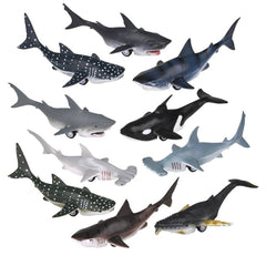 5"  Whale And Shark Assortment - LLB Toys