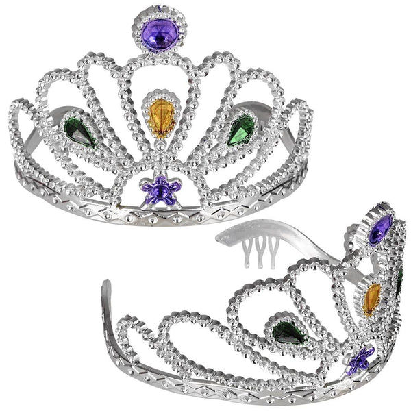 Mardi Gras Rhinestone Tiara - LLB Toys