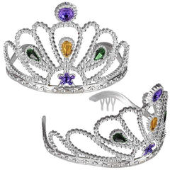 Mardi Gras Rhinestone Tiara - LLB Toys