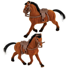 4" FLOCKED HORSES LLB kids toys