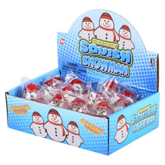 2.25" SQUISH STICKY SNOWMAN LLB Squishy Toys Christmas