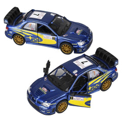 5" Diecast Pull Back Subaru Impreza Wrc 2007 LLB kids toys