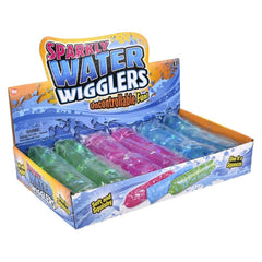 Jumbo Sparkle Water Wiggler 8" Squishy Toy 6ct - LLB Toys