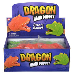 Stretchy Dragon Hand Puppet 6" LLB kids toys