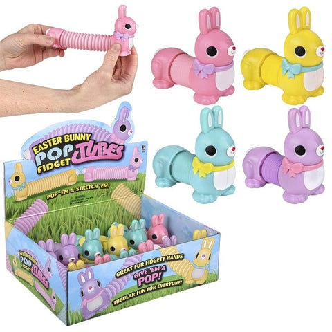 Easter Bunny Fidget Pop Tube 7" - LLB Toys