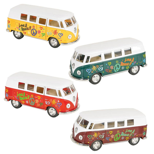 VW Flower Power Bus 1:32 Scale  - LLB Toys