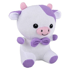 8" Quilted Bow Tie Kiddie Animals 4ct- LLB Toys