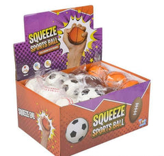2.5" SPORTS STRESS BALL (24PC/UN) LLB kids toys