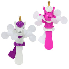 6.5" UNICORN HAND CRANK FAN LLB kids toys