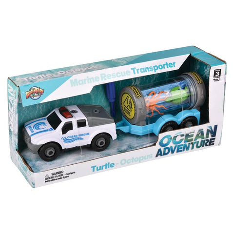 Turtle And Octopus Marine Rescue Transport Set - LLB Toys