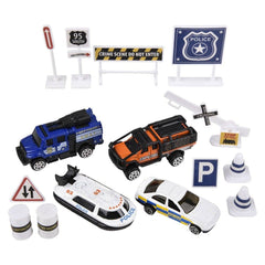 15PC DIE-CAST POLICE PLAY SET LLB Car Toys