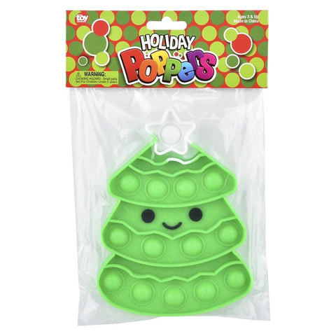 CHRISTMAS TREE GLITTER BUBBLE POPPERS LLB Fidget Toys