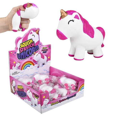 4" SQUISH AND STRETCH UNICORN LLB Squishy Toys