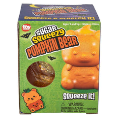4" Jumbo Sugar Squeezy Halloween Pumpkin Bear  - LLB Toys