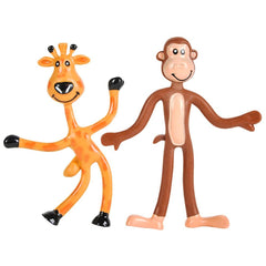 4" BENDABLE ZOO ANIMALS LLB Figurine Toys