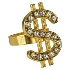 Dollar Sign Ring 1.25" - LLB Toys