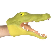 Stretchy Alligator Hand Puppet 6" LLB Puppets