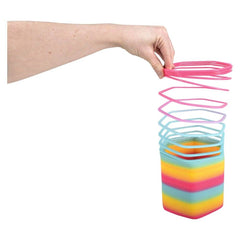 6" MEGA HEXAGON RAINBOW COIL SPRING LLB kids toys