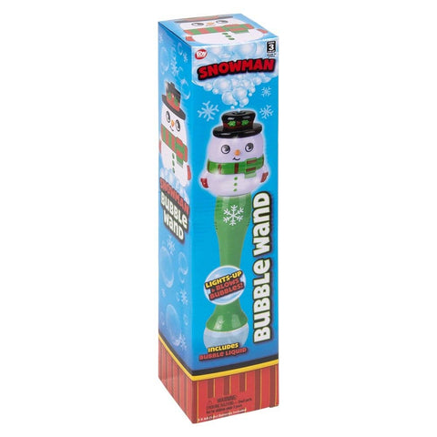 Light-Up Snowman Bubble Wand 13.5" - LLB Toys