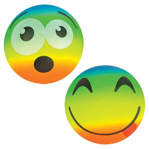 6" EMOTICON RAINBOW VINYL BALLS LLB kids toys