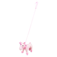 12" PET UNICORN W/ 35" LEASH - LLB Plush Toys