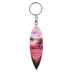 4" WOODEN SURFBOARD KEYCHAIN LLB Keychain