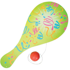 9" NEON PADDLE BALL GAME LLB kids toys