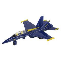 6.5" DIE-CAST PULL BACK F-18 BLUE ANGEL LLB Car Toys
