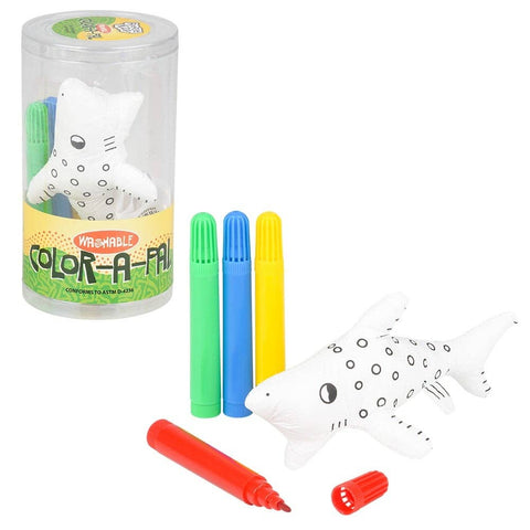 5" SHARK COLOR-A-PAL LLB Plush Toys