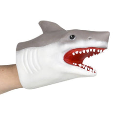 Stretchy Shark Hand Puppet 6" 12ct - LLB Toys