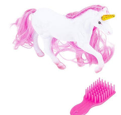 4" FLOCKED UNICORN PLAY SET LLB kids toys