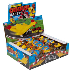 3" Pull Back Chicken 24ct- LLB Toys