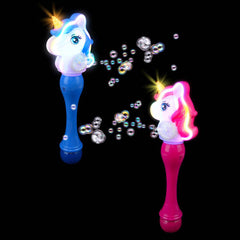 14.5" Light-Up Neon Unicorn Bubble Wand - LLB Toys