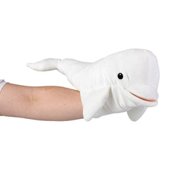 15" OCEAN SAFE BELUGA PUPPET LLB Plush Toys