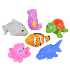 2" RUBBER WATER SQUIRTING SEA LIFE ANIMALS LLB kids toys