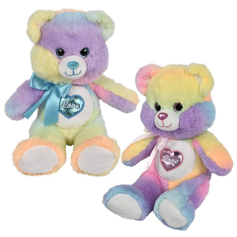 13" Cotton Candy Heart Bear - LLB Toys