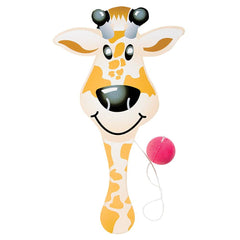 9" ZOO ANIMAL PADDLE BALL LLB kids toys
