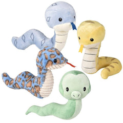 Baby Snake Assortment 12" 4ct Plush - LLB Toys
