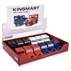 5" Diecast Pull Back 1971 Jeep DJ-5B 12ct LLB Car Toys