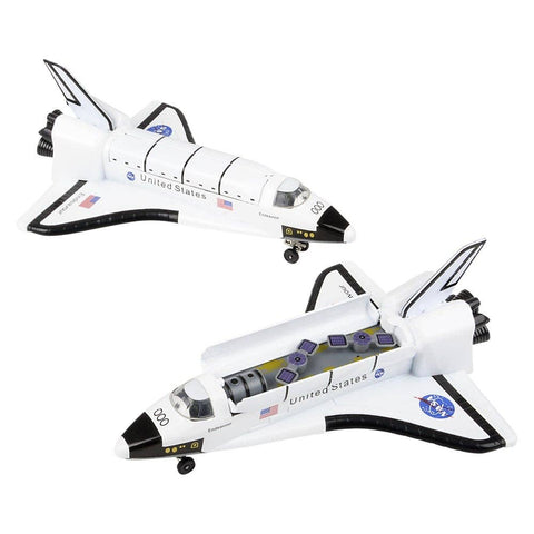 7" DIE-CAST PULL BACK SPACE SHUTTLE LLB Car Toys