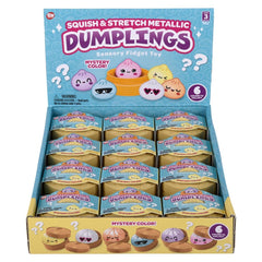 2" Squish And Stretch Metallic Surprise Dumplings - LLB Toys