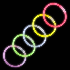 8" 5mm ASSORTED COLOR BRACELETS - LLB Toys