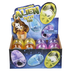 GLOW IN DARK ALIEN BABY PUTTY EGG LLB Slime & Putty
