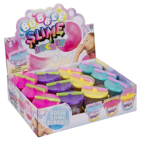 2.5" Bucket Bubble Slime 12ct - LLB Toys