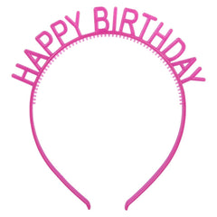 6" Glow In The Dark Happy Birthday Headband - LLB Toys