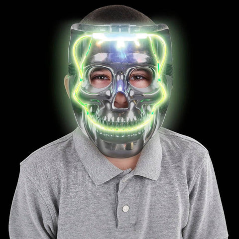 8" LIGHT-UP SKULL MASK LLB Light-up Toys