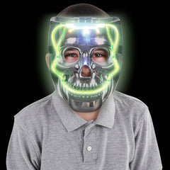 8" LIGHT-UP SKULL MASK LLB Light-up Toys