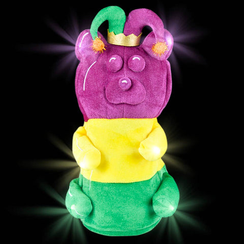 Mardi Gras Light Up Yummy Bear Hat - LLB Toys