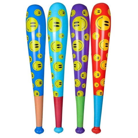 42" SMILEY FACE BASEBALL BAT INFLATE - LLB Toys