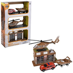 Safari Die Cast Rescue Center - LLB Toys